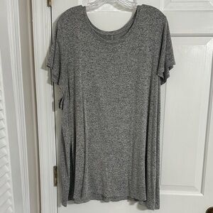 Lane Bryant Heather Gray Short Sleeve Tee